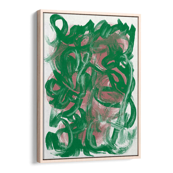 CHAOS GREEN LARGE, ABSTRACT PAINTINGS