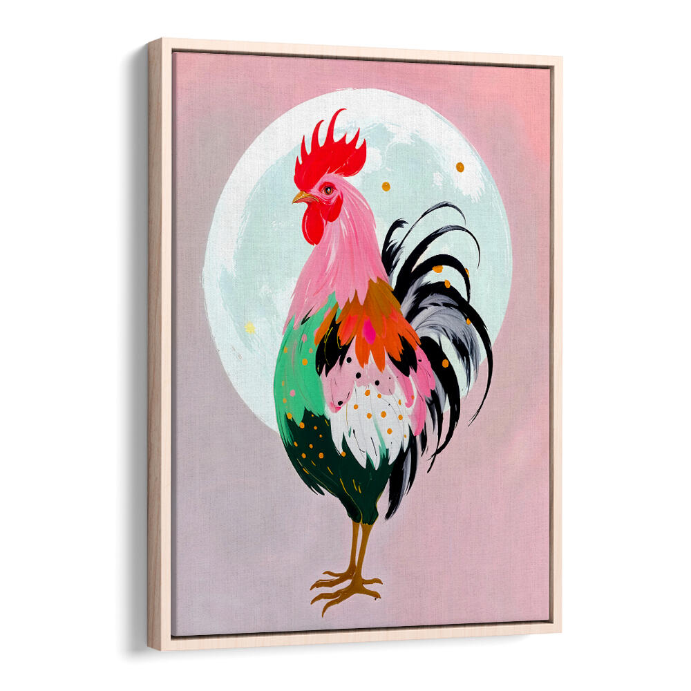 CHARM NEVER HURT A ROOSTER , ANIMAL PAINTINGS