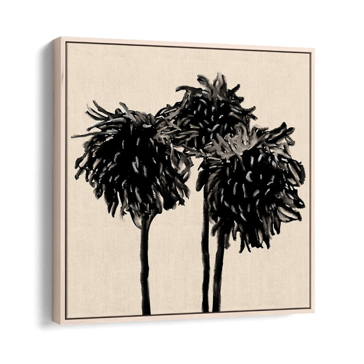 Chrysanthemum Noir, Floral Flower Paintings showcasing elegant black flowers on a soft background, perfect for any space.