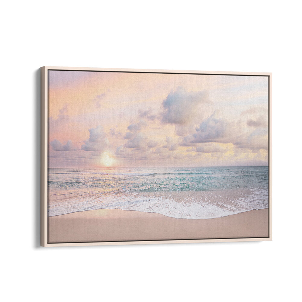 CLOUDY SUNSET , BEACH PAINTINGS