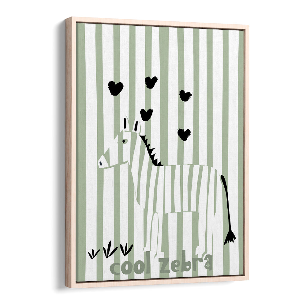 COOL ZEBRA WITH HEARTS