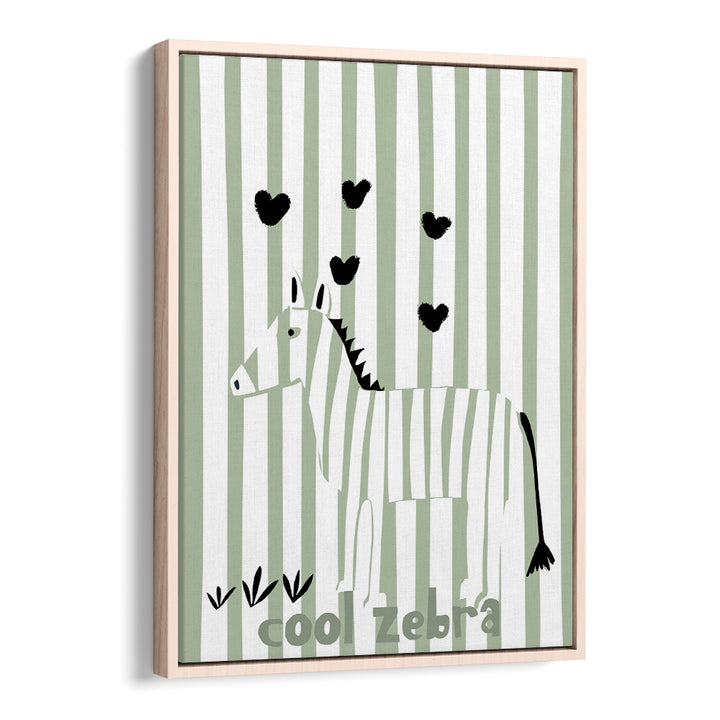 COOL ZEBRA WITH HEARTS