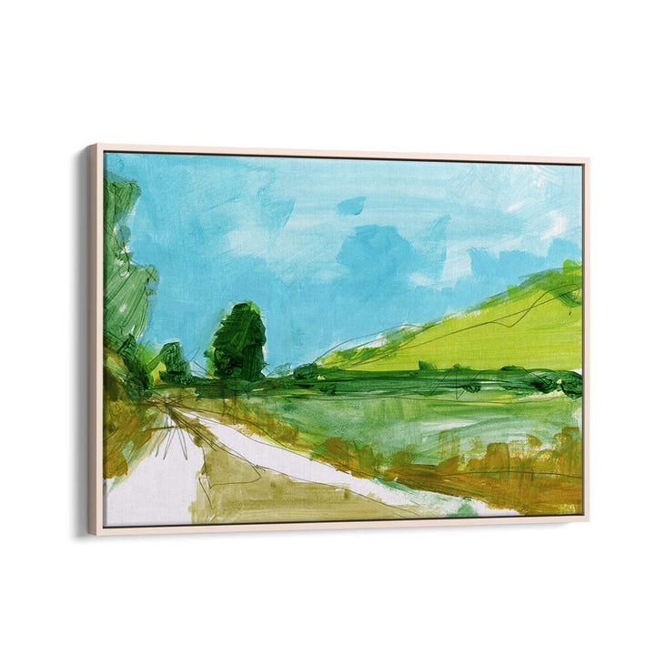Serene COUNTRY III , LANDSCAPE PAINTINGS showcasing vibrant nature, perfect for enhancing your home decor.
