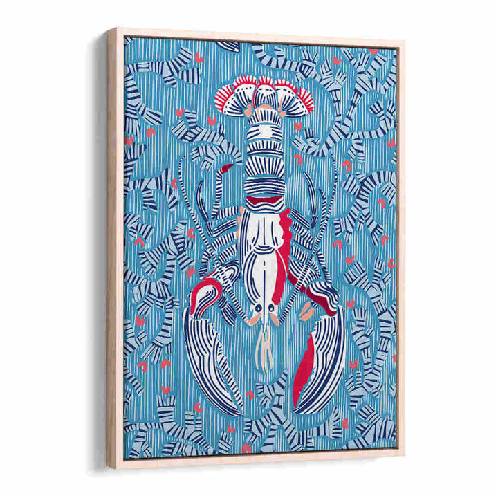 Vibrant CRUSTACEAN Beach Paintings showcasing a lobster, perfect for adding coastal charm to your decor.