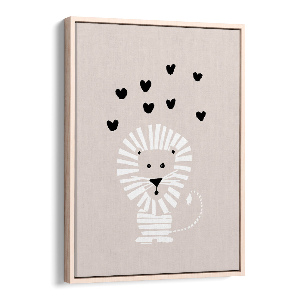 CUTE LION LOVE HEARTS