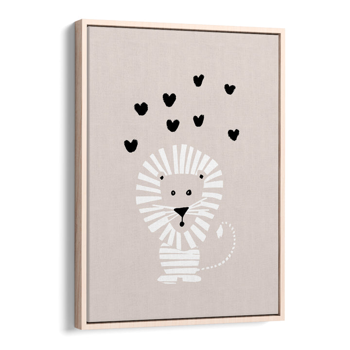 CUTE LION LOVE HEARTS