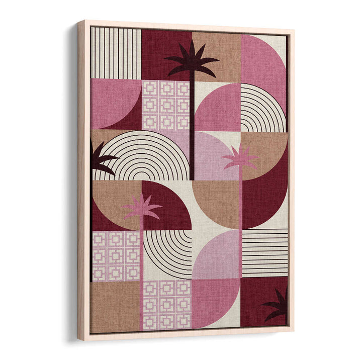 DESERT SHAPES AND PALMS MAUVE , FASHION POSTERS