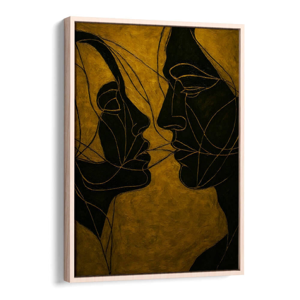 DIALOGUE IN SHADOW , EXPRESSIONISM PAINTINGS