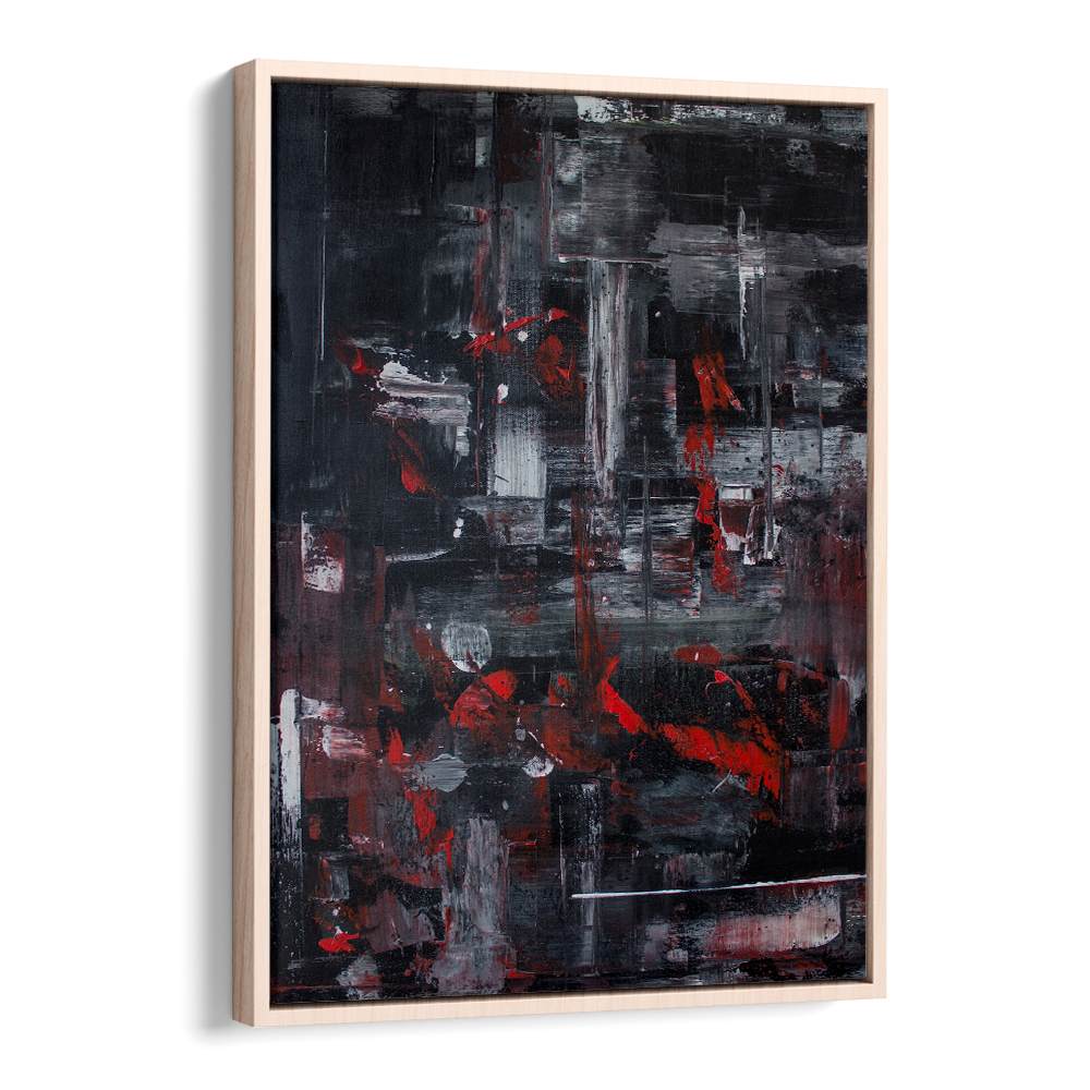 DYNAMIC RED CITYSCAPE ABSTRACT