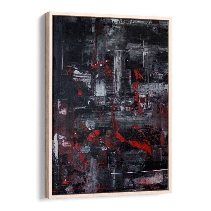 DYNAMIC RED CITYSCAPE ABSTRACT