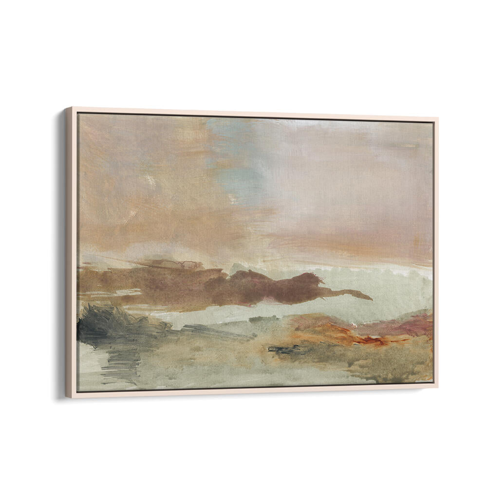 Serene abstract landscape featuring soft hues from the EARTHTONES I, LANDSCAPE PAINTINGS collection. Perfect for any space.