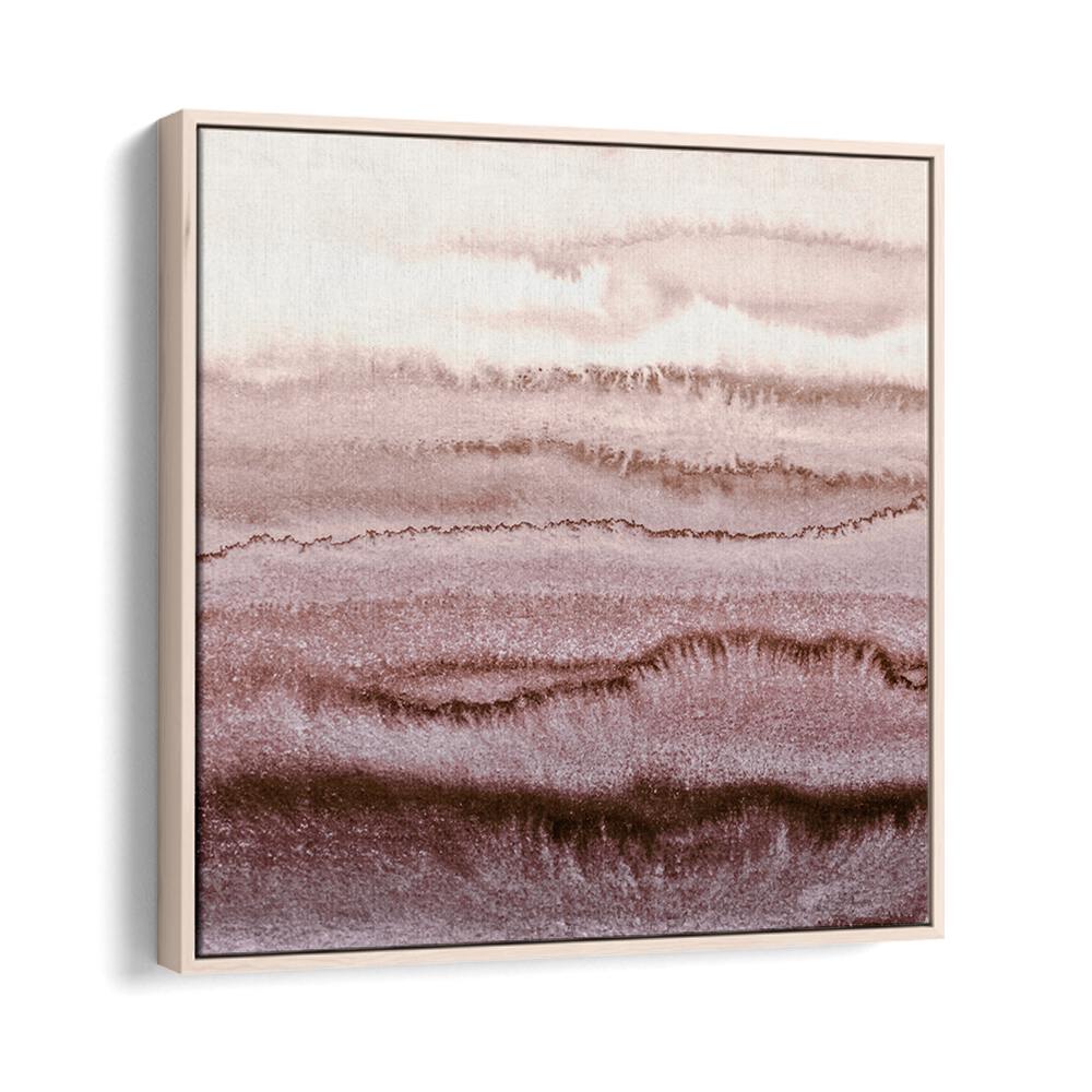 Abstract painting "EARTHY WAVES WITH SERENE LANDSCAPE" showcases soothing earthy tones, perfect for enhancing any space.