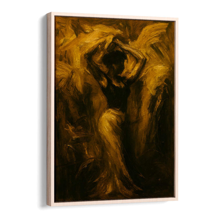 FIGURE IN THE INFERNO , EXPRESSIONISM PAINTINGS