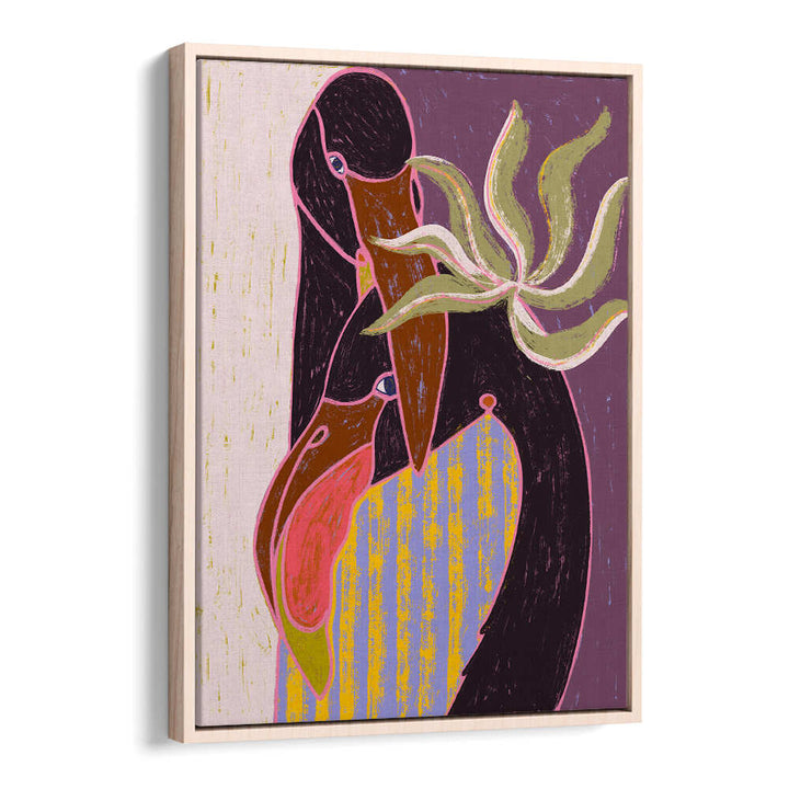 FLAMINGO HARP DUET , ANIMAL PAINTINGS