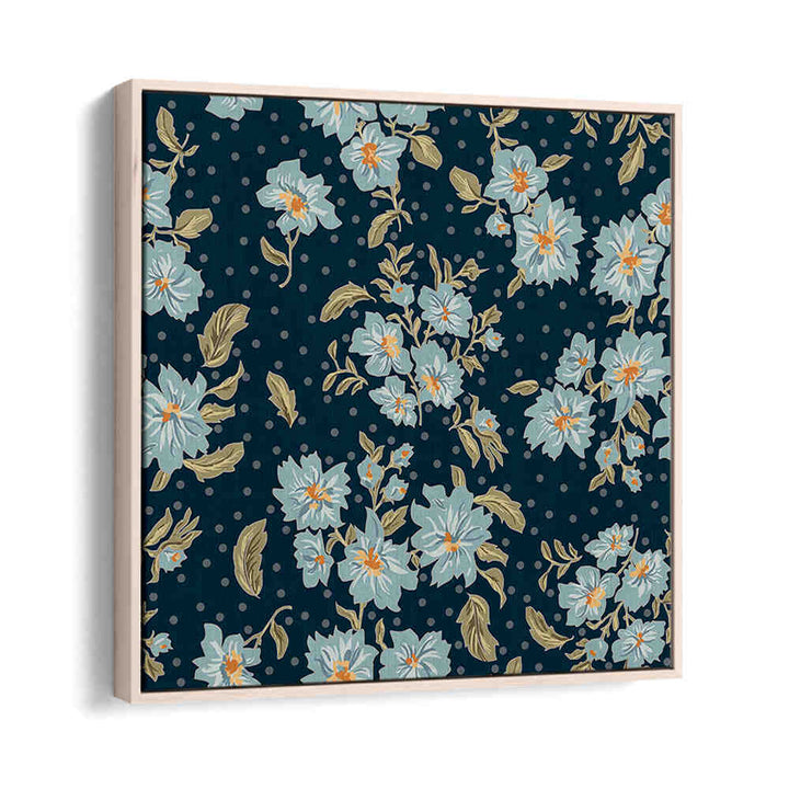 Elevate your decor with FLORAL HERITAGE V, PATTERN ART PRINTS, featuring vibrant flowers on a dark background.
