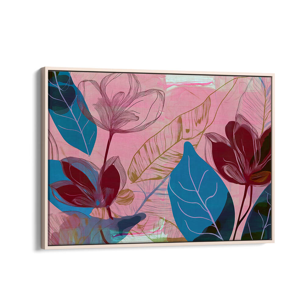 FLOWER GARDEN II , FLORAL FLOWER PAINTINGS