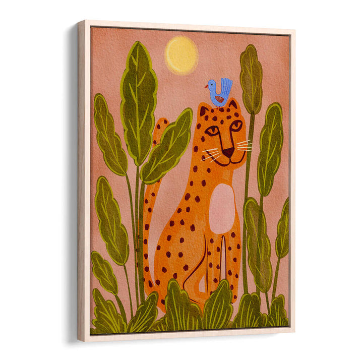 FRIENDLY LEOPARD & BIRD