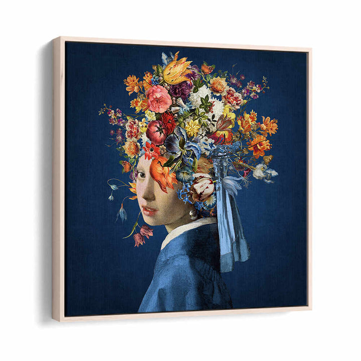 GIRL WITH A PEARL EARRING III , ALTERED ART PRINTS