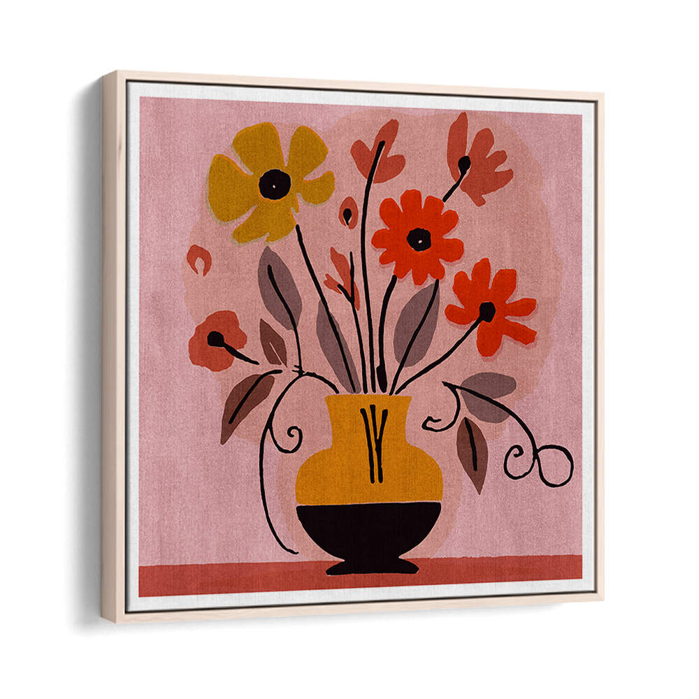 GOLDEN BOUQUET IN BLOOM , FLORAL FLOWER PAINTINGS