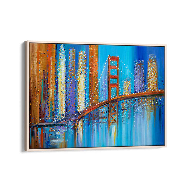 GOLDEN GATE BRIDGE , MODERN IMPRESSIONISM PAINTINGS
