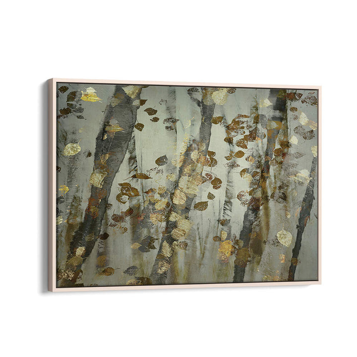 GOLDEN LEAVES ,  FLORAL FLOWER PAINTINGS
