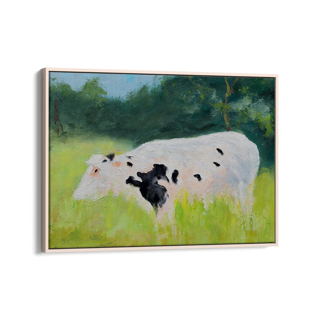 GRAZING IN THE GRASS , ANIMAL PAINTINGS