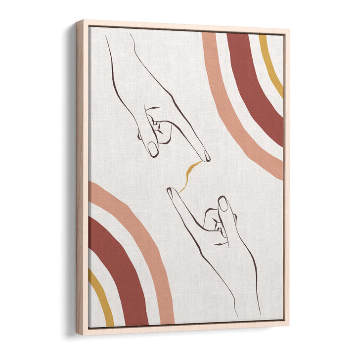 HANDS CONNECT , BOHO ART PAINTINGS
