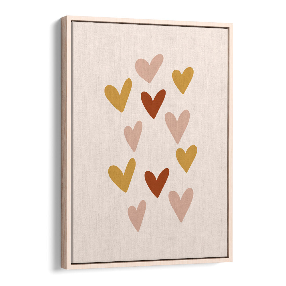 HEARTS , BOHO ART PAINTINGS