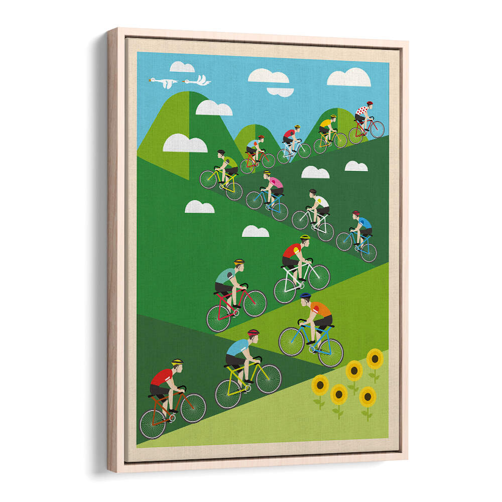 HILL CLIMB CYCLING , SPORTS POSTERS