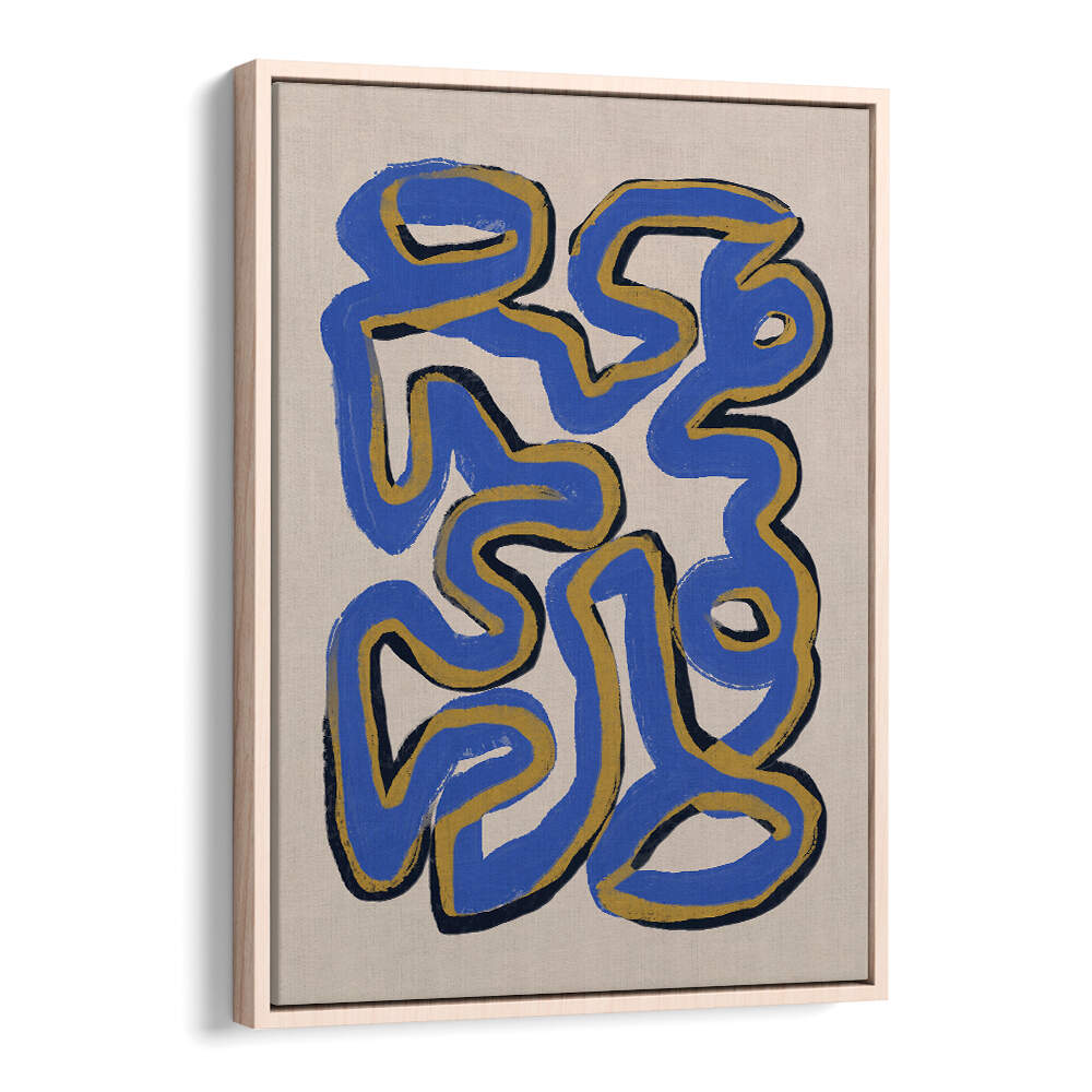 GINTERT WINED BLUE , LINE ART PAINTINGS