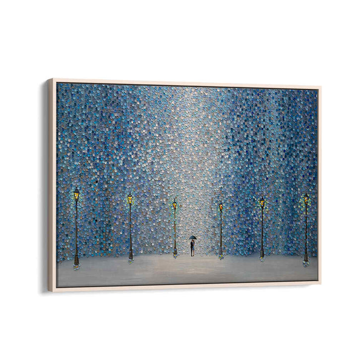 KISS UNDER THE RAIN , MODERN IMPRESSIONISM PAINTINGS