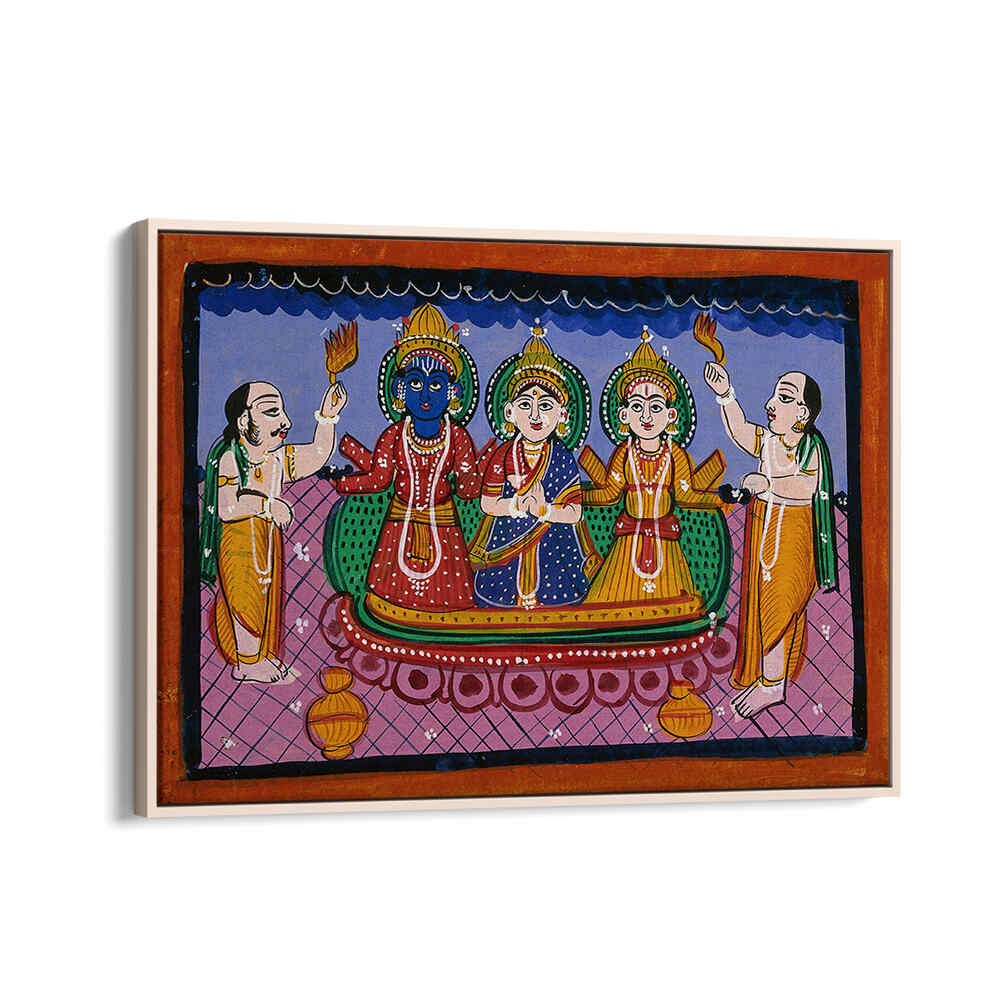 KRISHNA, RAKMINI, BALARAMA IN JAGANNATH STYLE