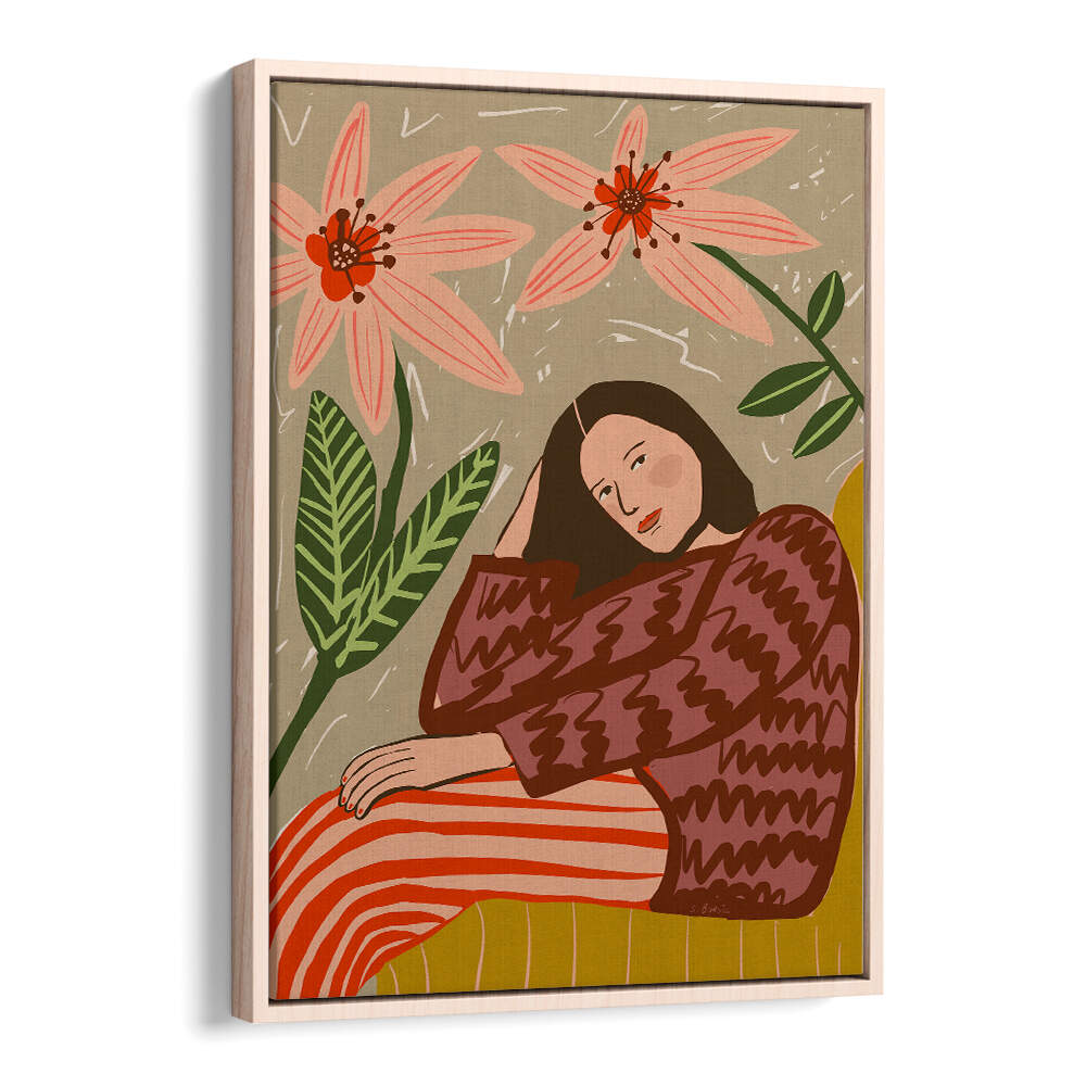 LADY SITTING , PORTRAITS & FIGURATIVE ILLUSTRATIONS