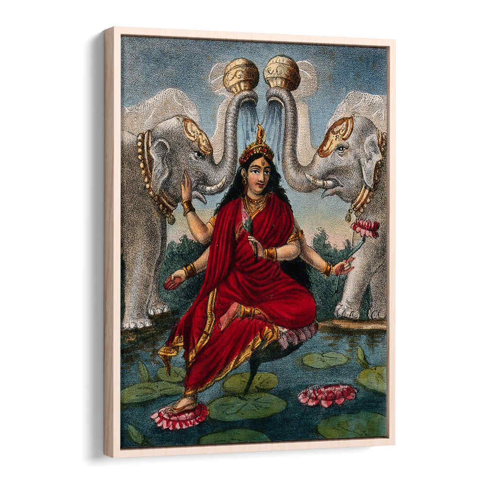 LAKSHMI BEING ANOINTED BY THE ELEPHANTS