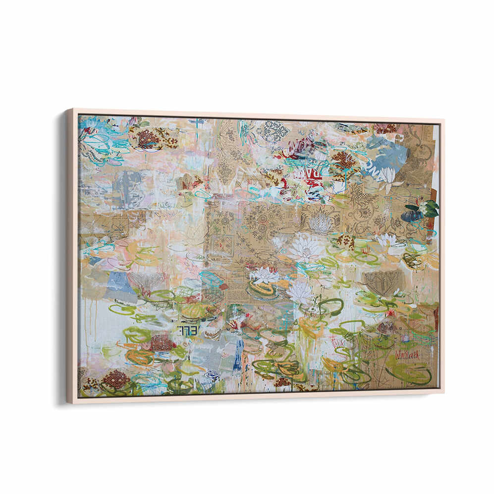 LILY POND WHISPERS , ABSTRACT PAINTINGS