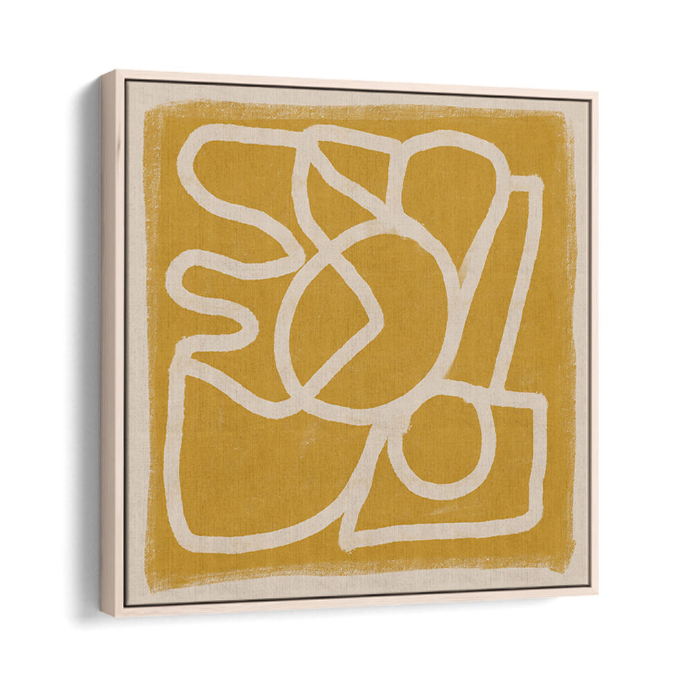 LINE ABSTRACT GOLD TANS , LINE ART PAINTINGS