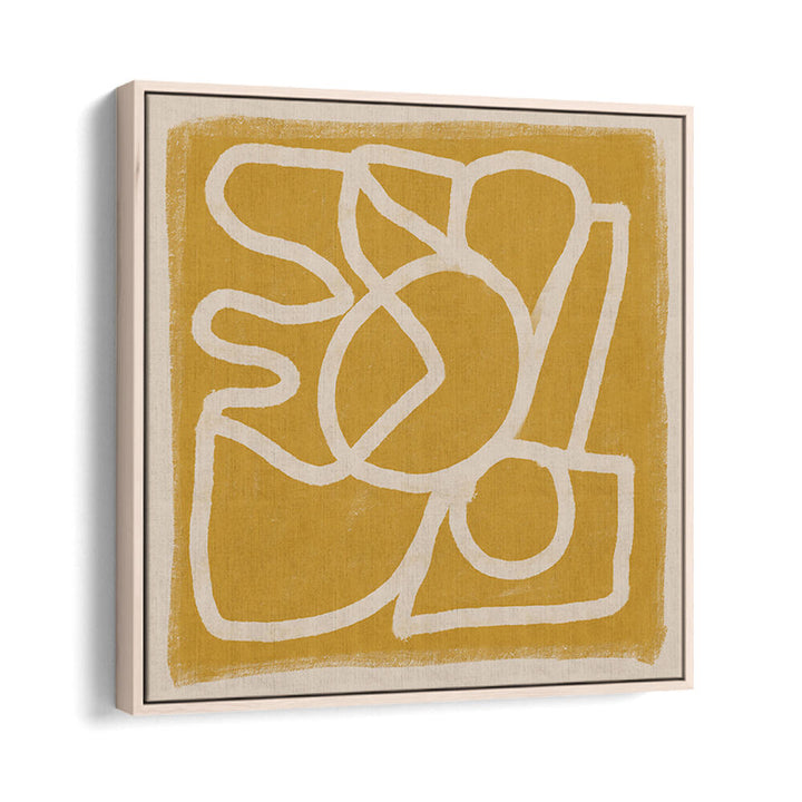 LINE ABSTRACT GOLD TANS , LINE ART PAINTINGS