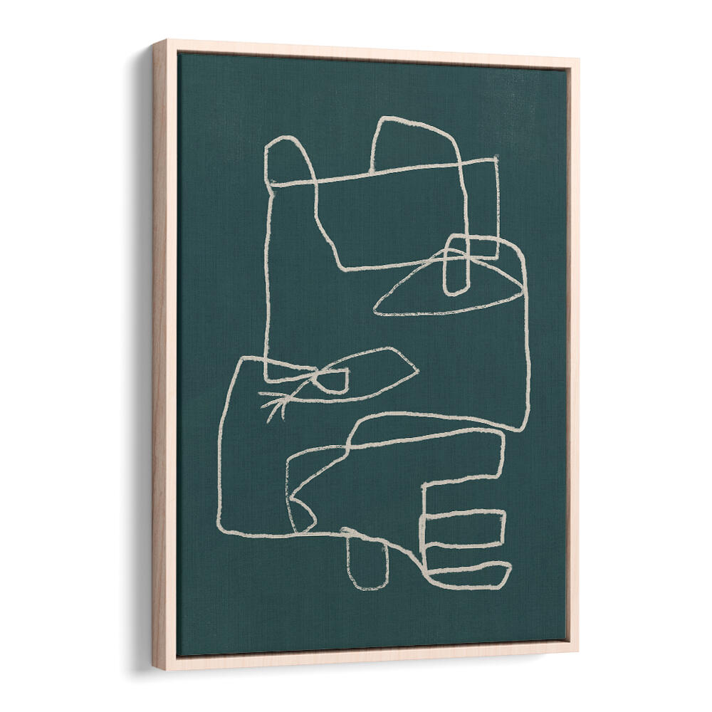 LINE ART ABSTRACT PORTRAIT IV , LINE ART PAINTINGS