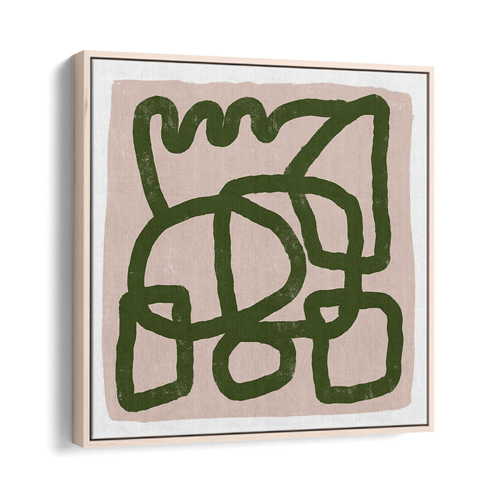 LINE DRAWING GREEN , LINE ART PAINTINGS