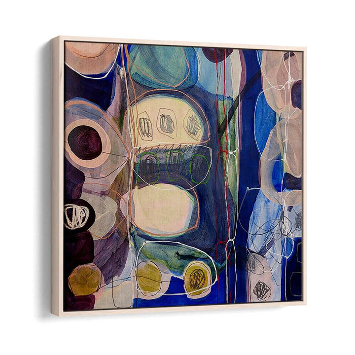 Vibrant colors and fluid brush strokes define LITTLE MONSTERS I, ABSTRACT PAINTINGS, a captivating wall art piece.