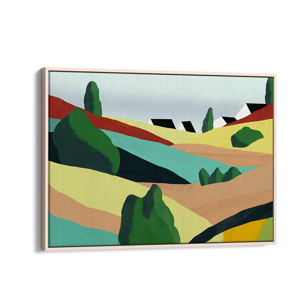 LITTLE COLOR ROLLING HILLS , LANDSCAPE PAINTINGS
