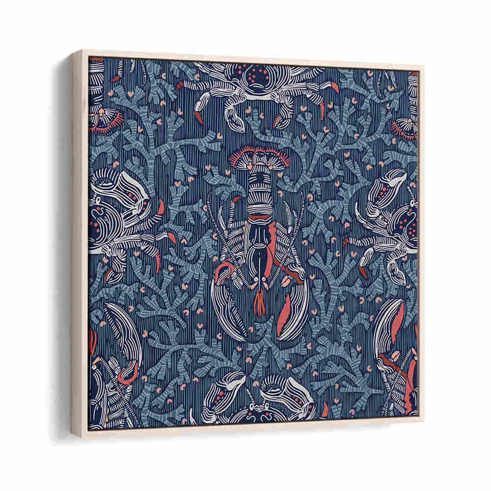 Vibrant LOBSTER AND CRAB NOSTALGIA I, BEACH PAINTINGS, adding coastal charm to your living space.