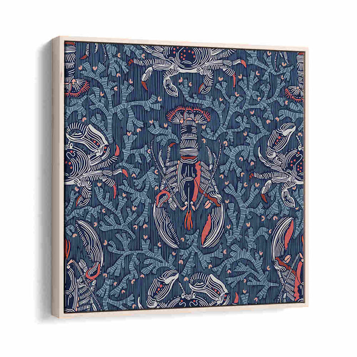 Vibrant LOBSTER AND CRAB NOSTALGIA I, BEACH PAINTINGS, adding coastal charm to your living space.