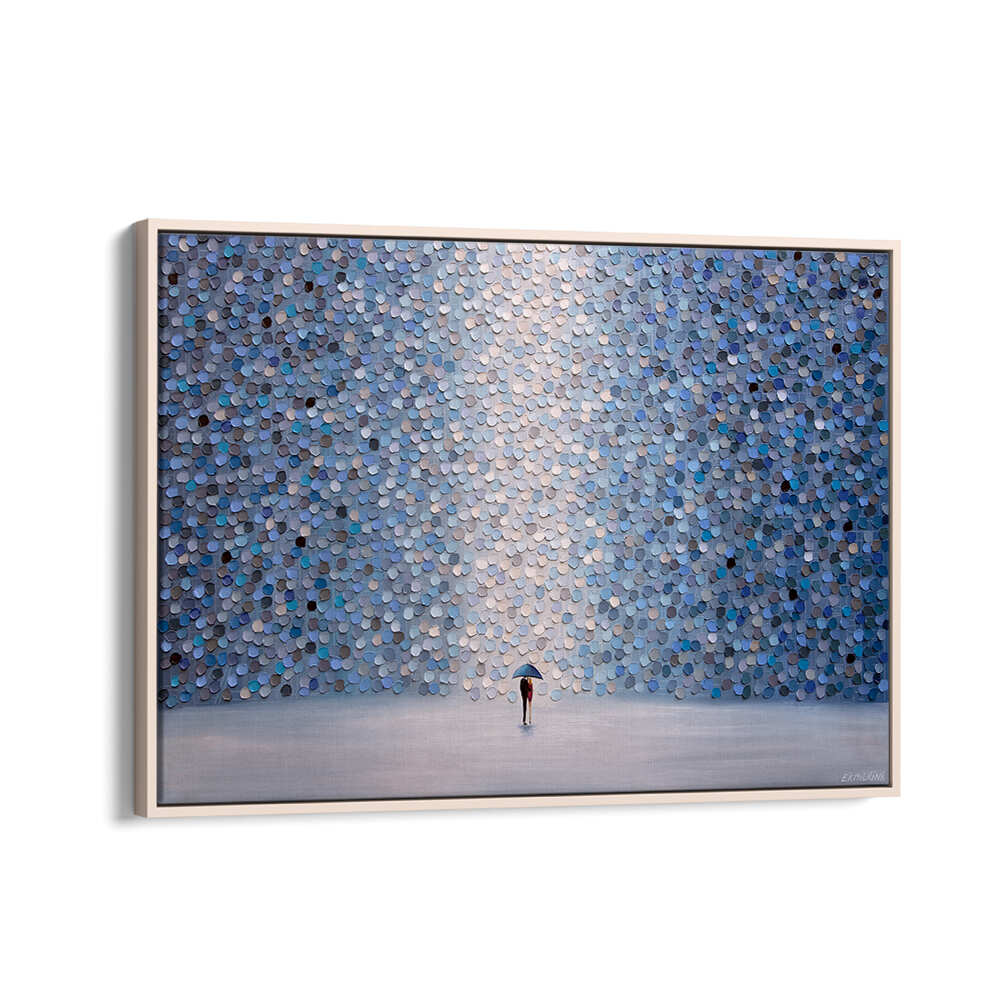 LOVE UNDER UMBRELLA , MODERN IMPRESSIONISM PAINTINGS