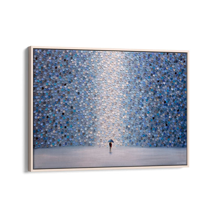 LOVE UNDER UMBRELLA , MODERN IMPRESSIONISM PAINTINGS