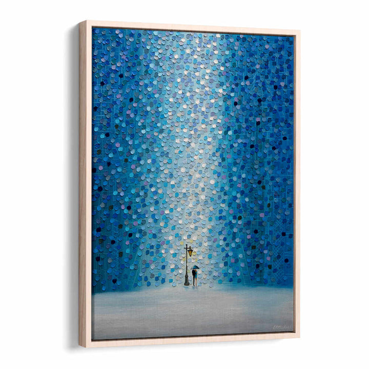 RAINY STREETLIGHT SONATA , MODERN IMPRESSIONISM PAINTINGS