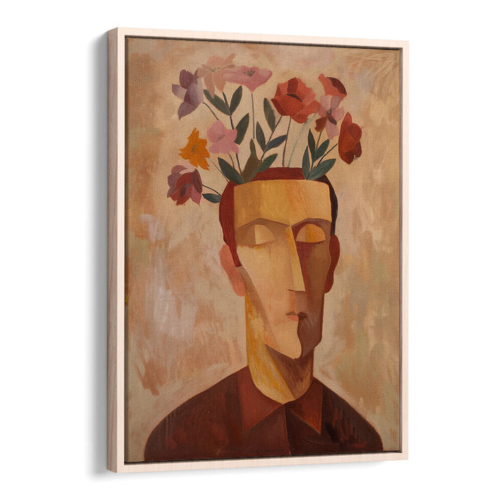 MAN WITH FLOWERS , PORTRAITS & FIGURATIVE ILLUSTRATIONS