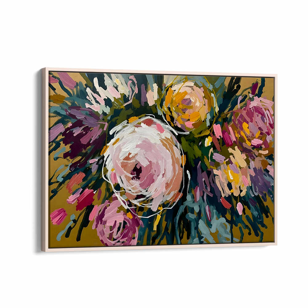 MARIGOLD BLOOM , FLORAL FLOWER PAINTINGS