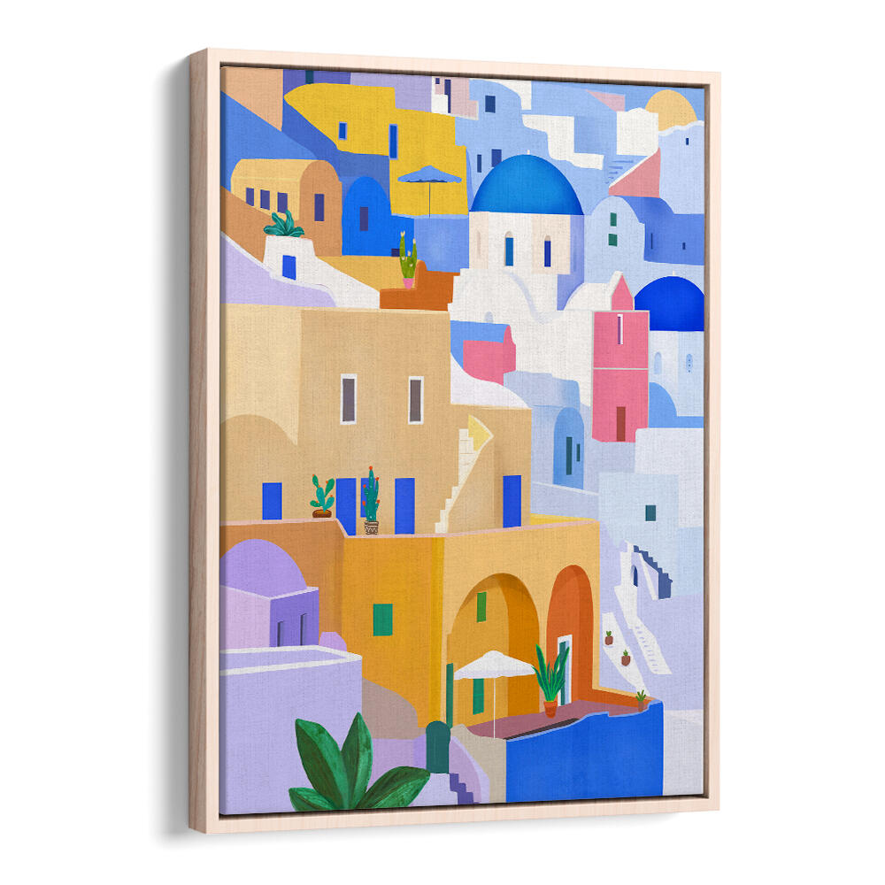 MEDITERRANEAN TOWNSCAPE , TRAVEL POSTERS