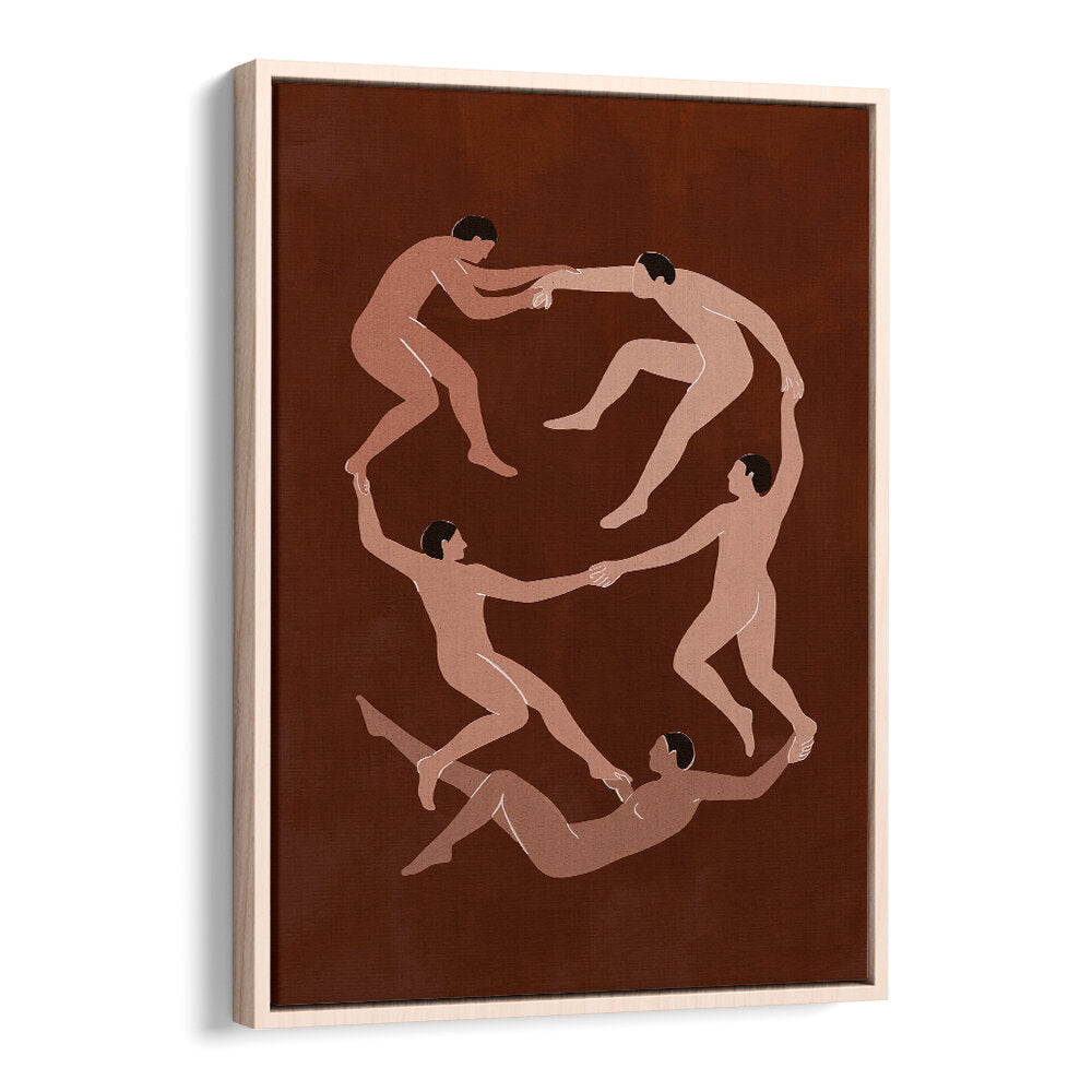 MEN IN MOTION , BOHO ART PAINTINGS